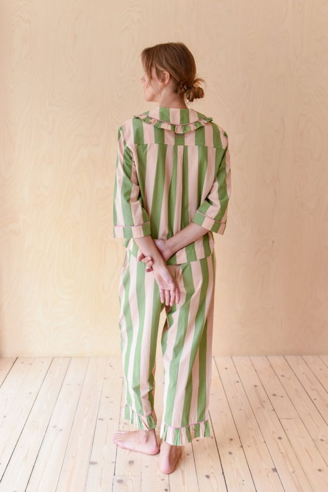 TBCo Cotton Ruffled Cropped Leg Pajama Set #2