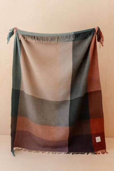 TBCo Recycled Wool Plaid Throw Blanket