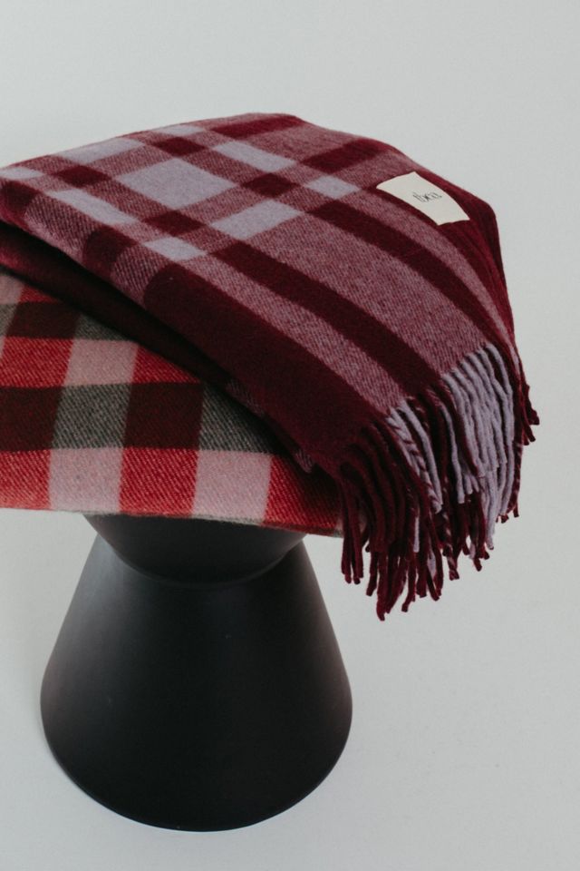 TBCo Recycled Wool Plaid Throw Blanket #1