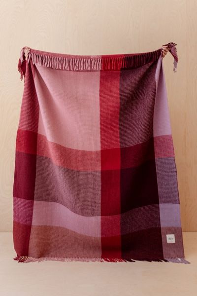 TBCo Recycled Wool Plaid Throw Blanket
