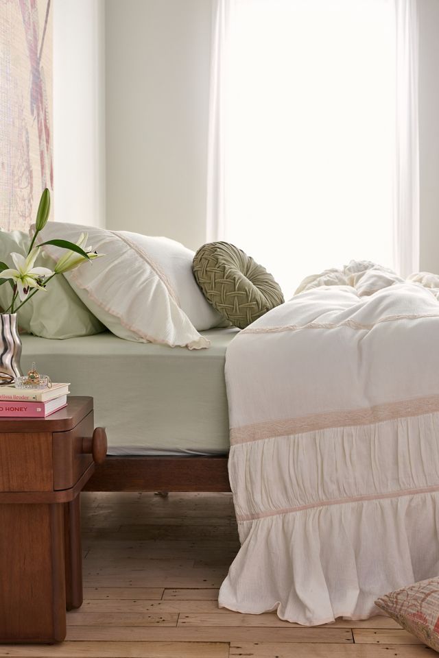 Housse de couette en gaze de coton à volants Cali Dream Boho #1