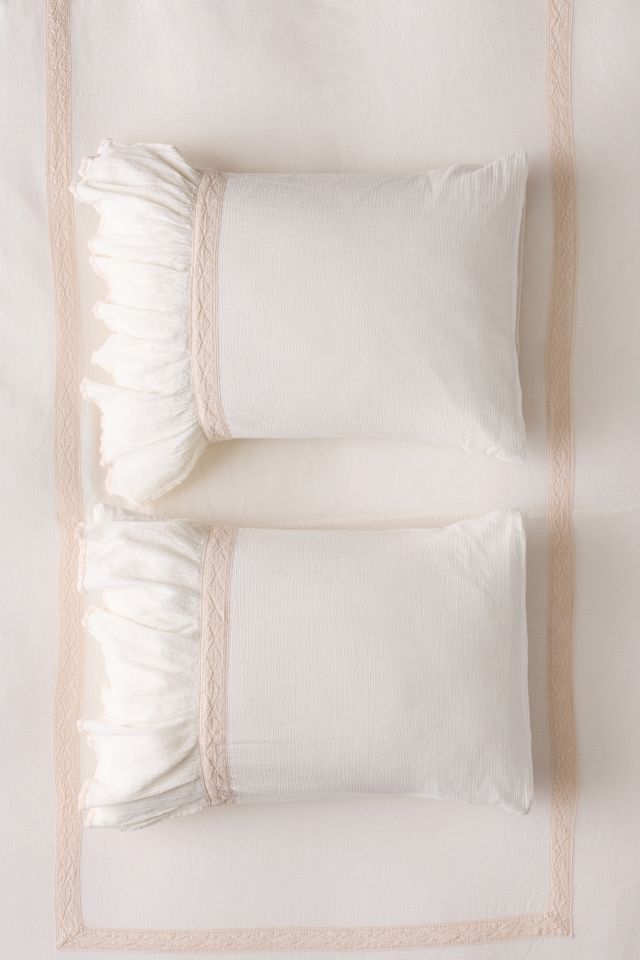 Cali Dream Boho Ruffle Cotton Gauze Sham Set #1