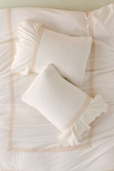 Cali Dream Boho Ruffle Cotton Gauze Sham Set