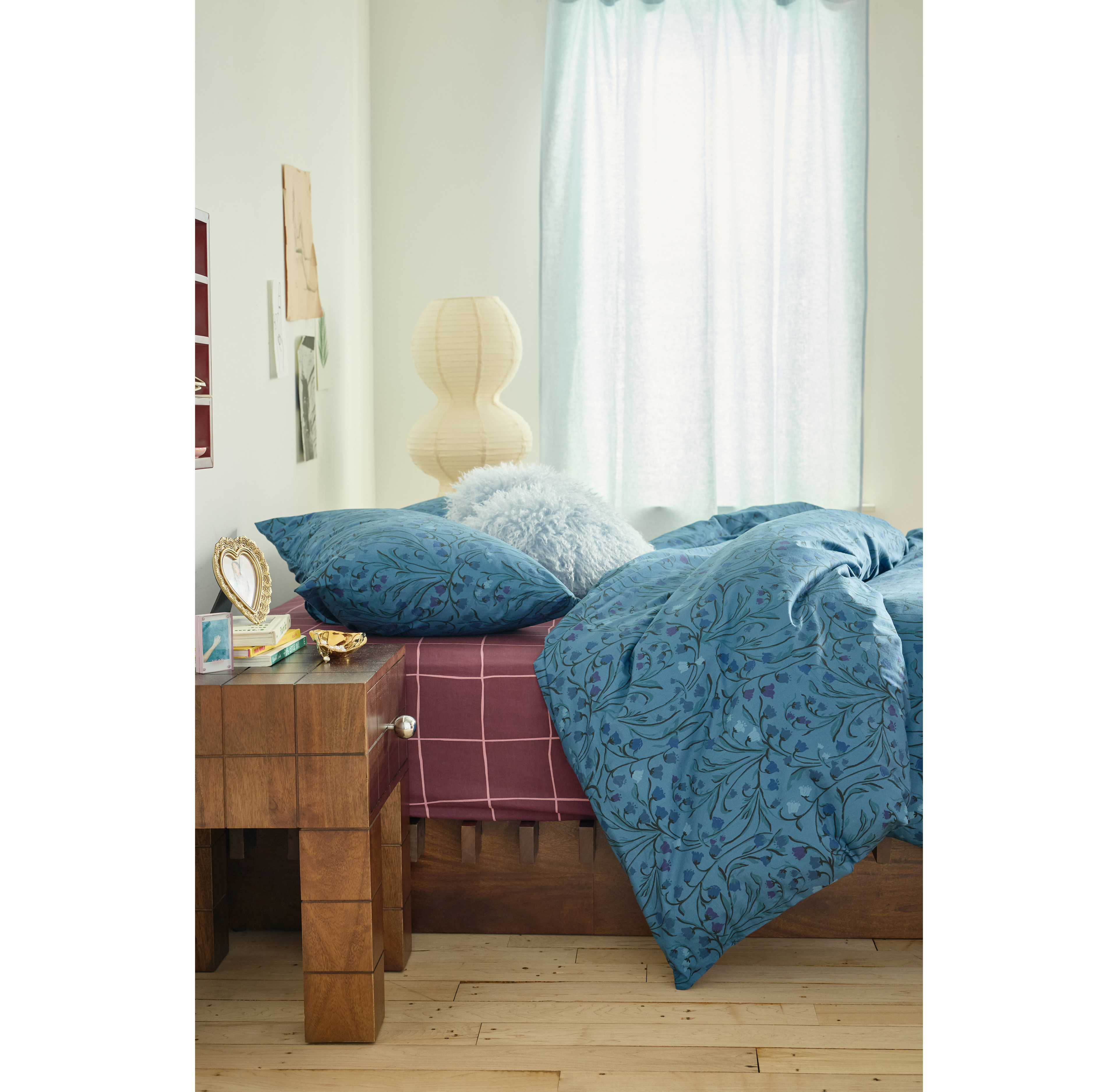 Lily Of The Valley Floral Cotton Percale Duvet Cover