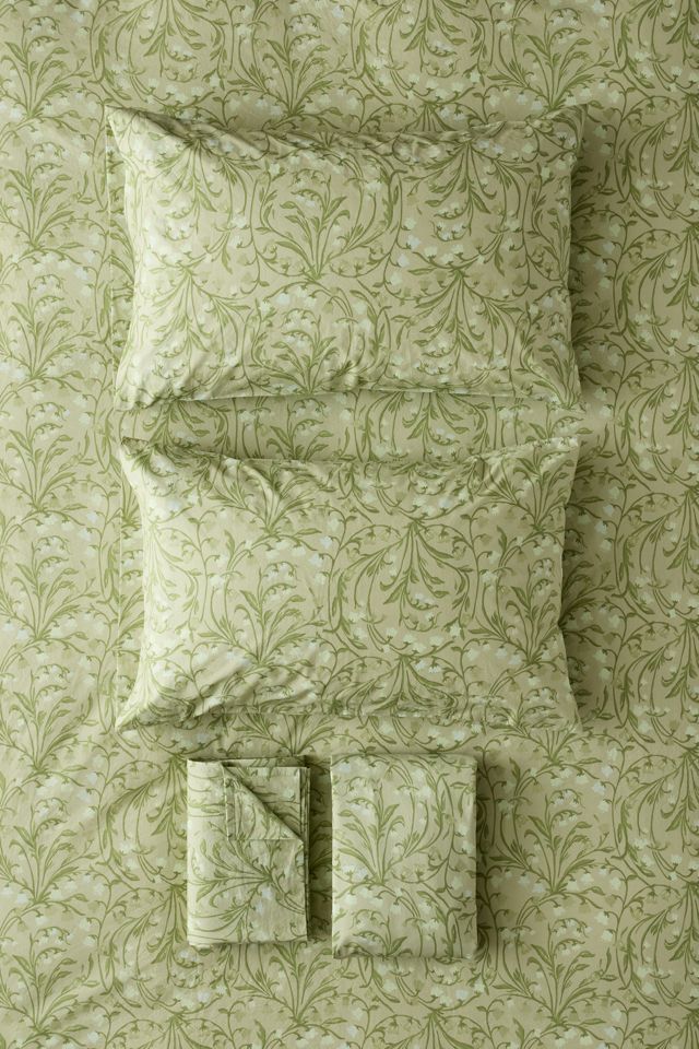 Ensemble de draps en percale de coton fleuri Muguet #2