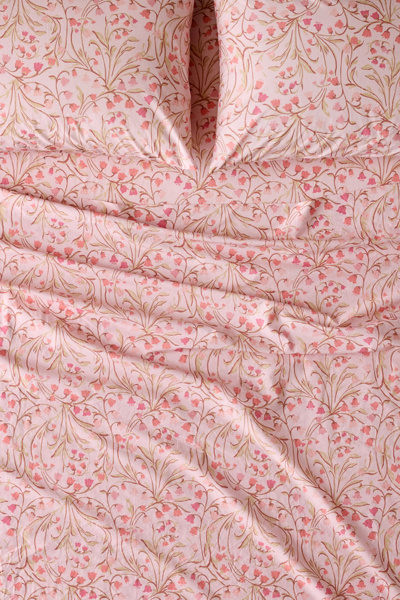 Urban Outfitters Lily Of The Valley Cotton Percale Sheet Set - Thumbnail 2