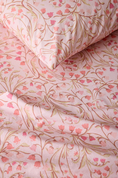 Urban Outfitters Lily Of The Valley Cotton Percale Sheet Set - Thumbnail 3