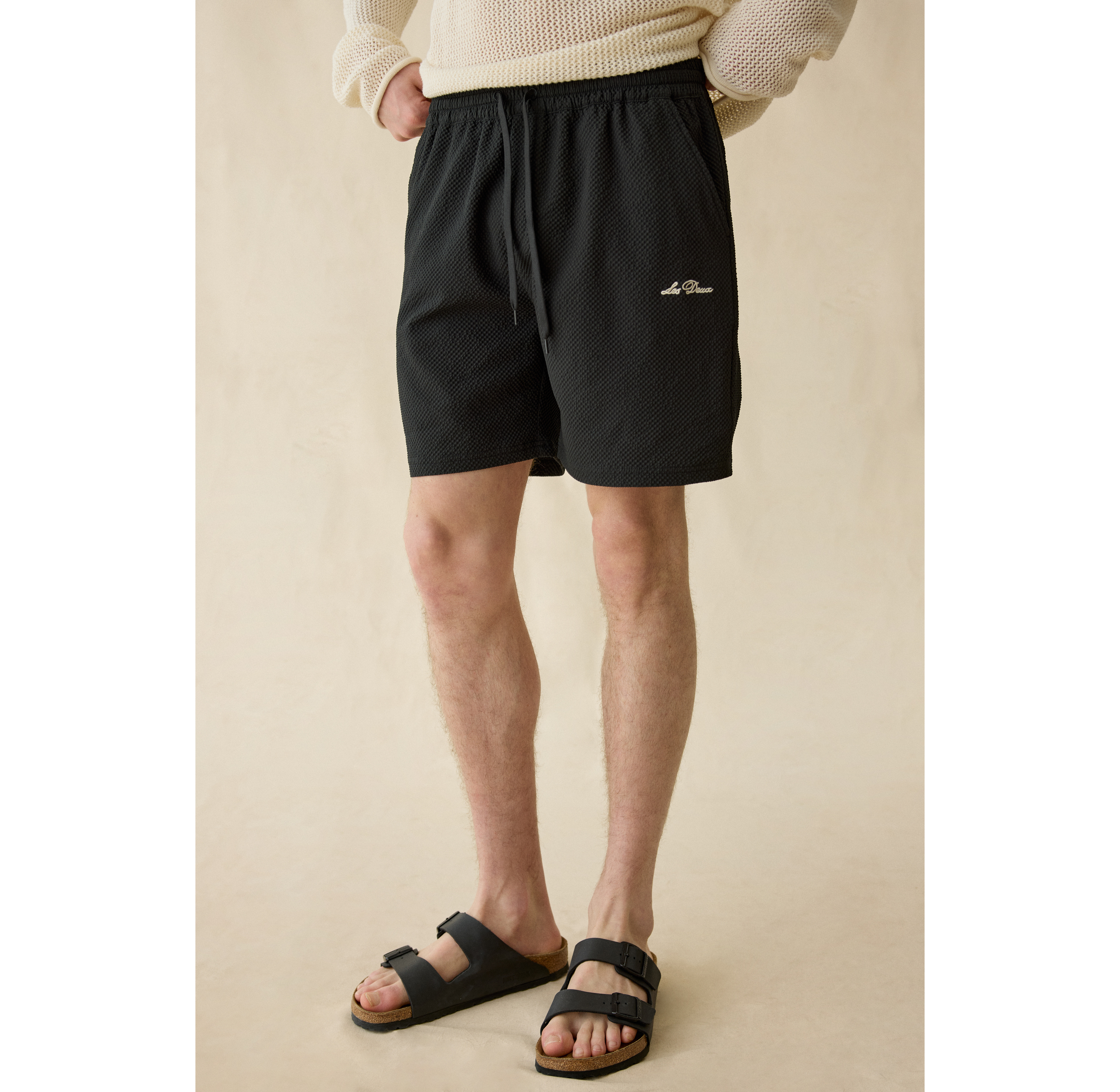 Les Deux Stan Seersucker Swim Shorts