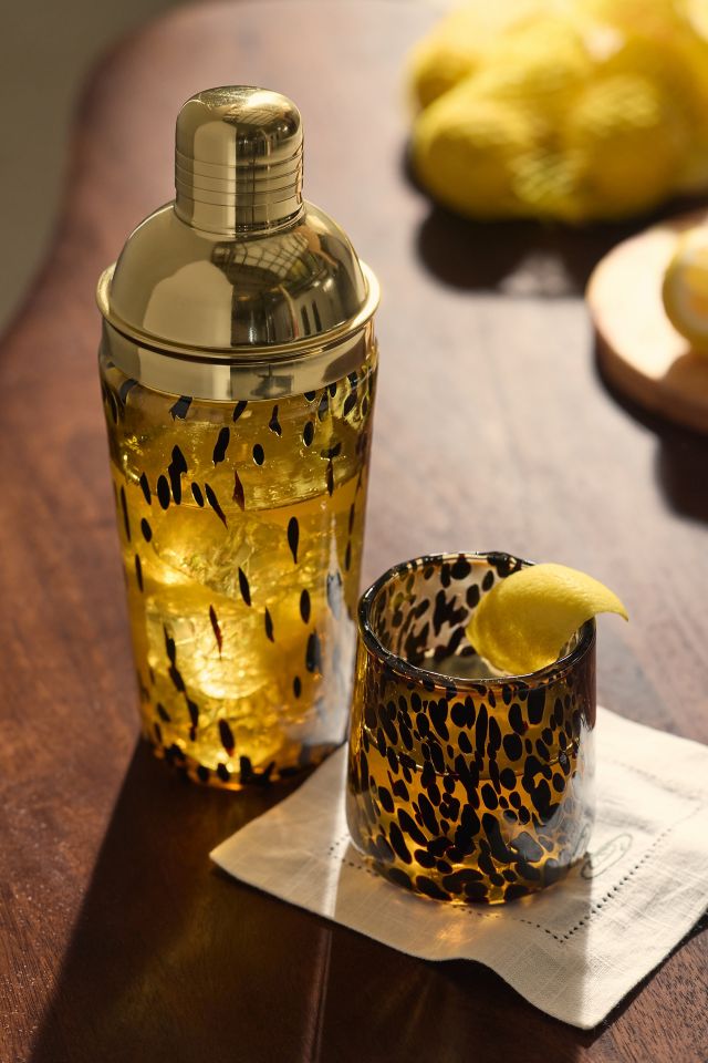 Tort 20 oz Confetti Glass Cocktail Shaker #2