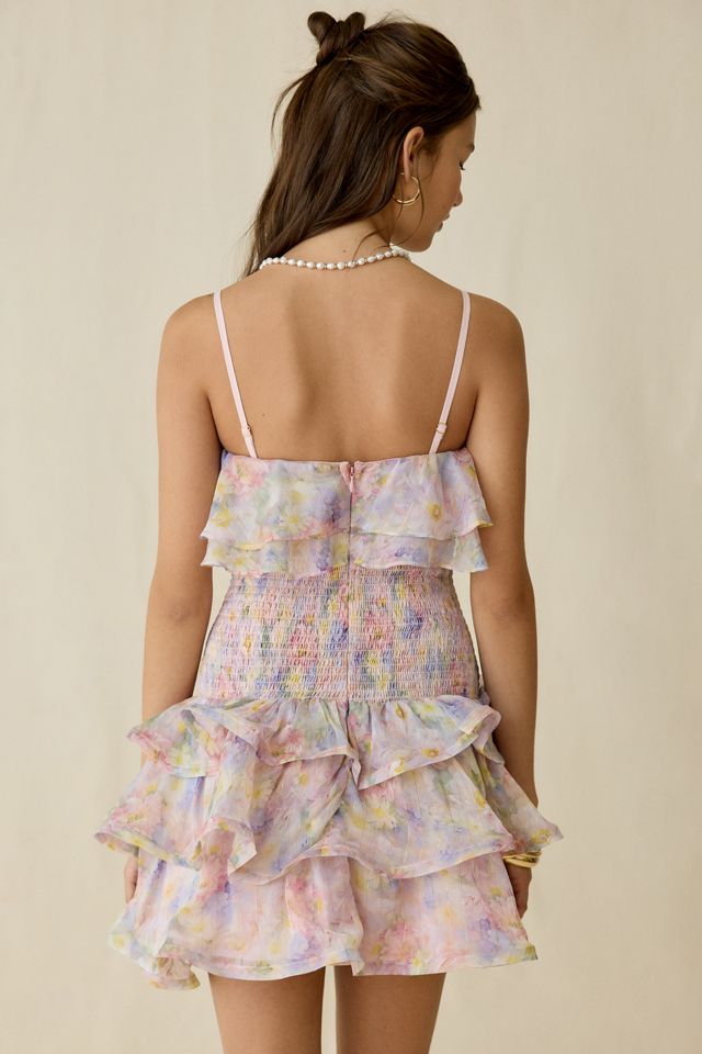 Elliatt Alindra Ruffle Drop Waist Mini Dress #4