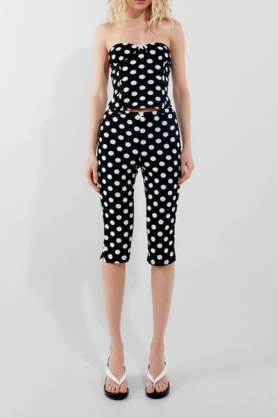 Haut bustier à pois noirs Isla de by.DYLN