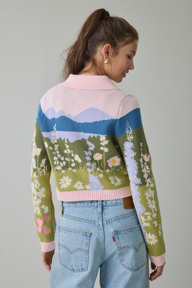 House Of Sunny Sunset Blooms Tripper Cardigan | Urban Outfitters