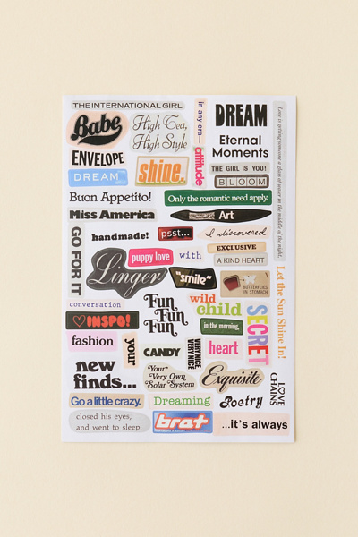 PIPSTICKS X Haricot Vert Sticker Post Cards Stationery Set