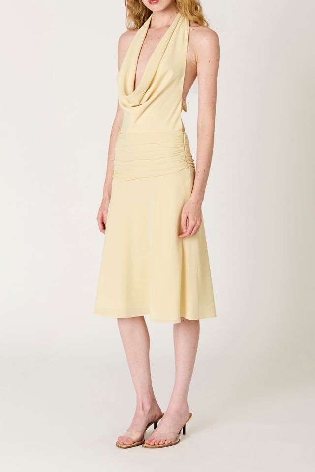 Robe midi à encolure licou drapée Ternura de NIA #2