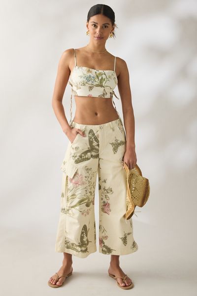 Kimchi Blue Chit Chat Side-Tie Cropped Cami