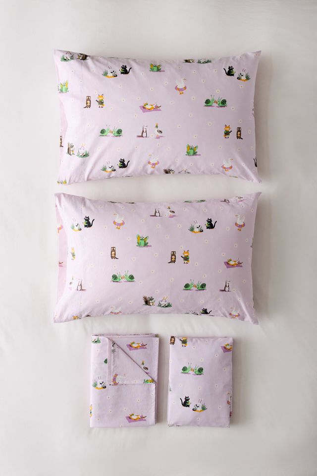 Ensemble de draps en coton Animaux fantaisistes #2