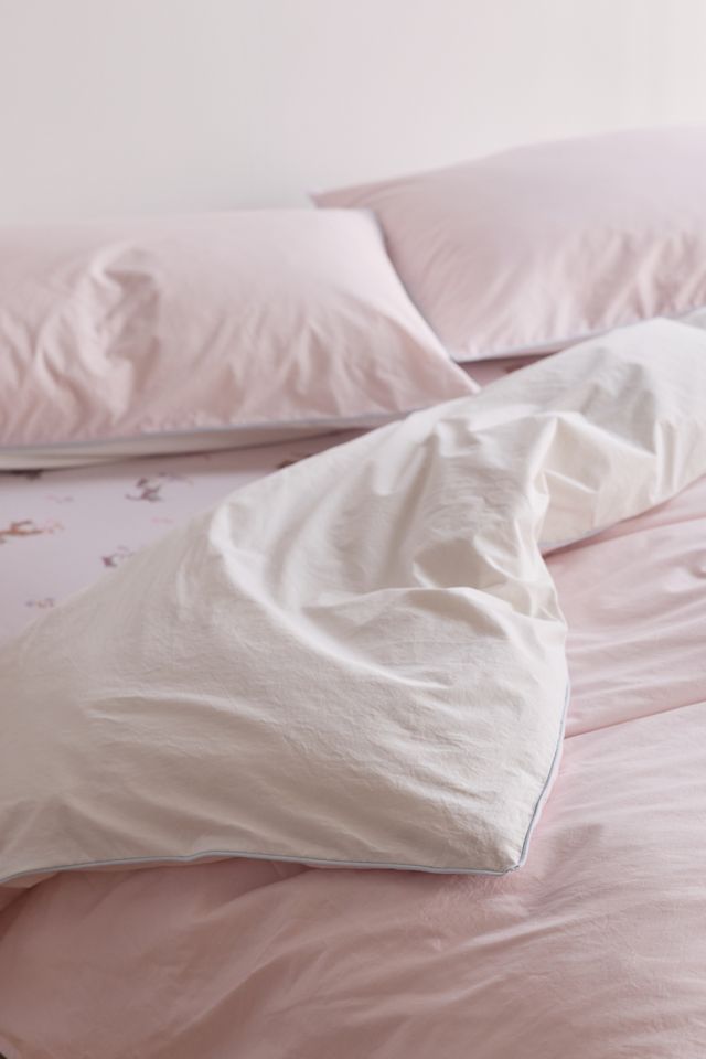 Housse de couette Jordan réversible en percale de coton à bordure passepoilée #2