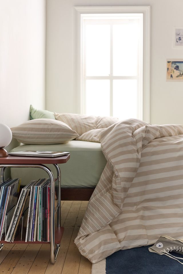 Rowen Striped Patterned Reversible Duvet Cover #1