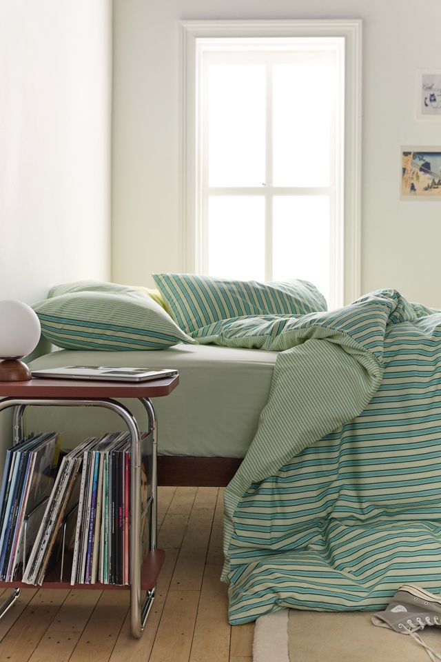 Rowen Striped Patterned Reversible Duvet Cover #1