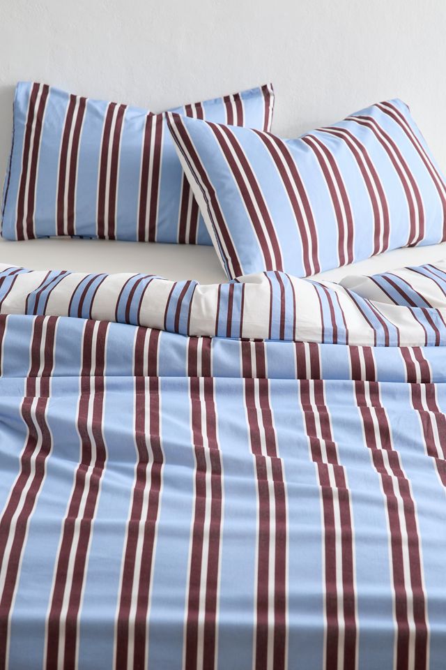 Rowen Striped Patterned Reversible Duvet Cover #1