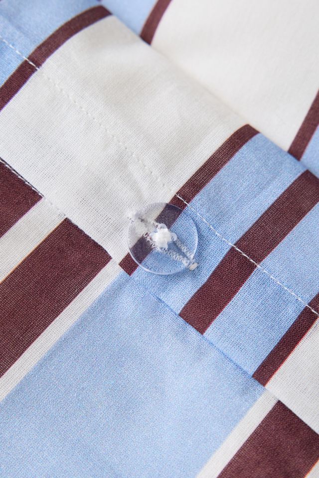 Rowen Striped Patterned Reversible Duvet Cover #4