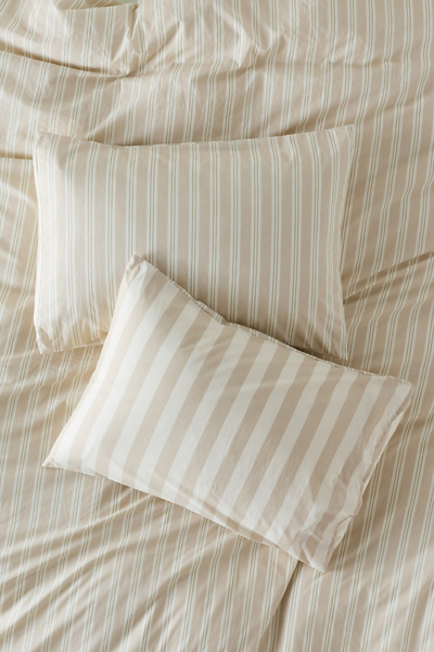 Rowen Striped Patterned Reversible Sham Set