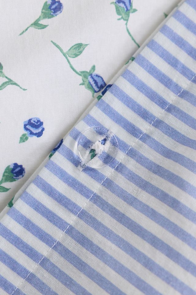 Maise Floral Patterned Reversible Duvet Cover #4