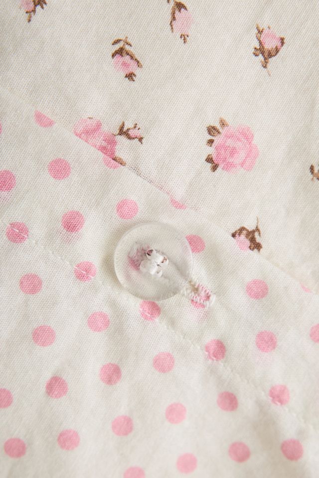 Maise Floral Patterned Reversible Duvet Cover #5