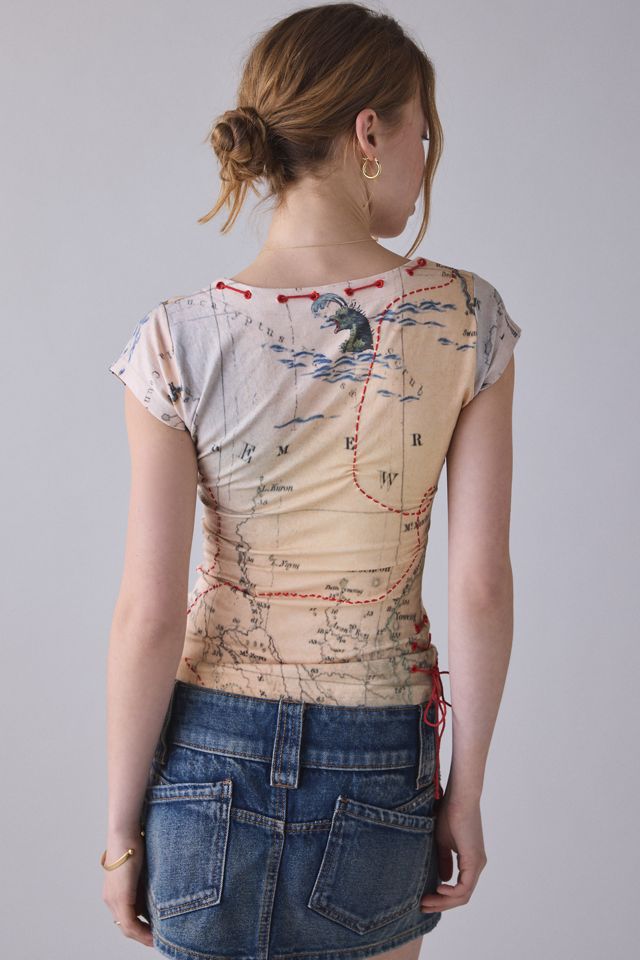 Tyler McGillviary Yvette Treasure Hunt Short Sleeve Top #1