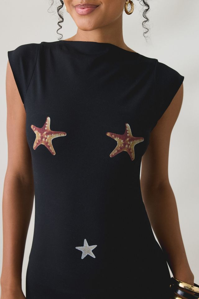 Tyler McGillivary Jia Asymmetric Hanky Hem Midi Dress #3