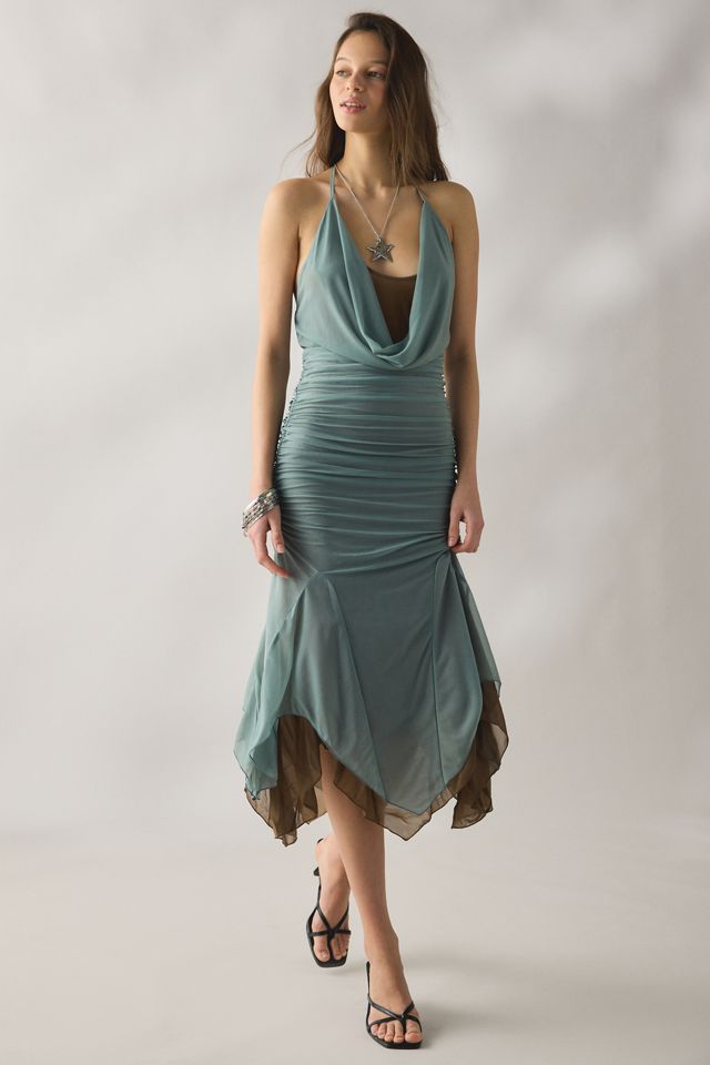 chinese dress ladies Big Bow Front Tube Dress 10 main image 1