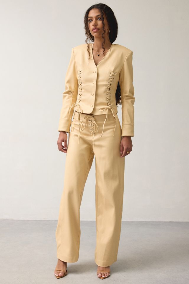Pantalon en simili-cuir Gia Honey SAEMDI #1