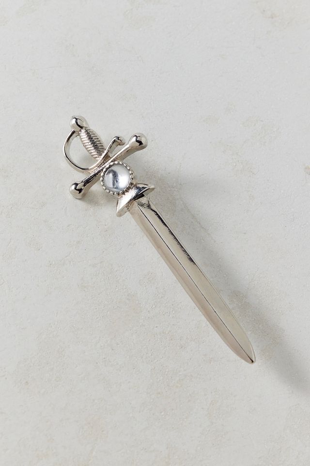 Antiqued Metal Sword Pin #1