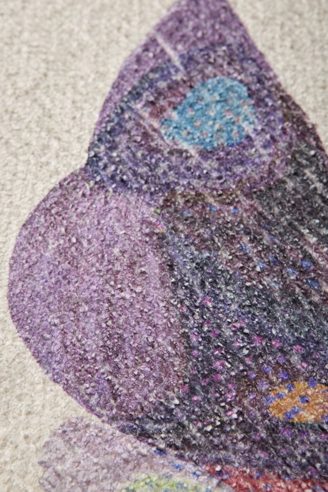 Monica Butterfly Printed Rug #2