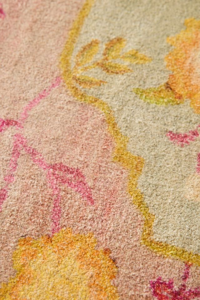 Juniper Floral Scalloped Printed Rug #2