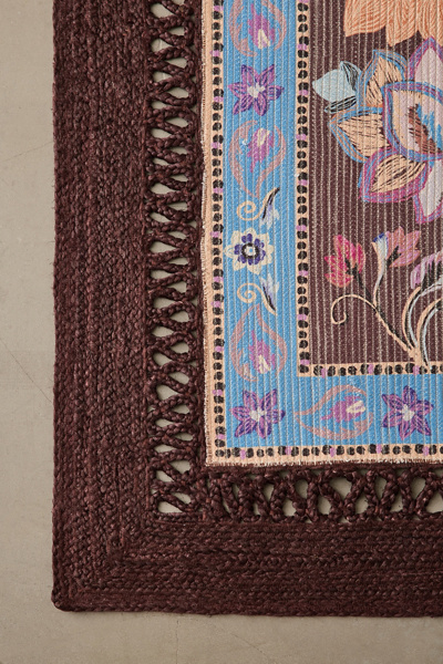 Elowen Floral Printed Woven Rug