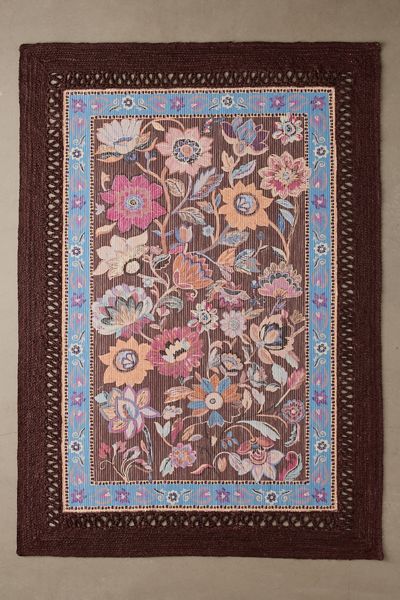 Elowen Floral Printed Woven Rug