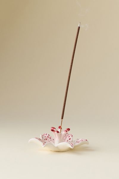 Lily Ceramic Incense & Ring Holder Dish