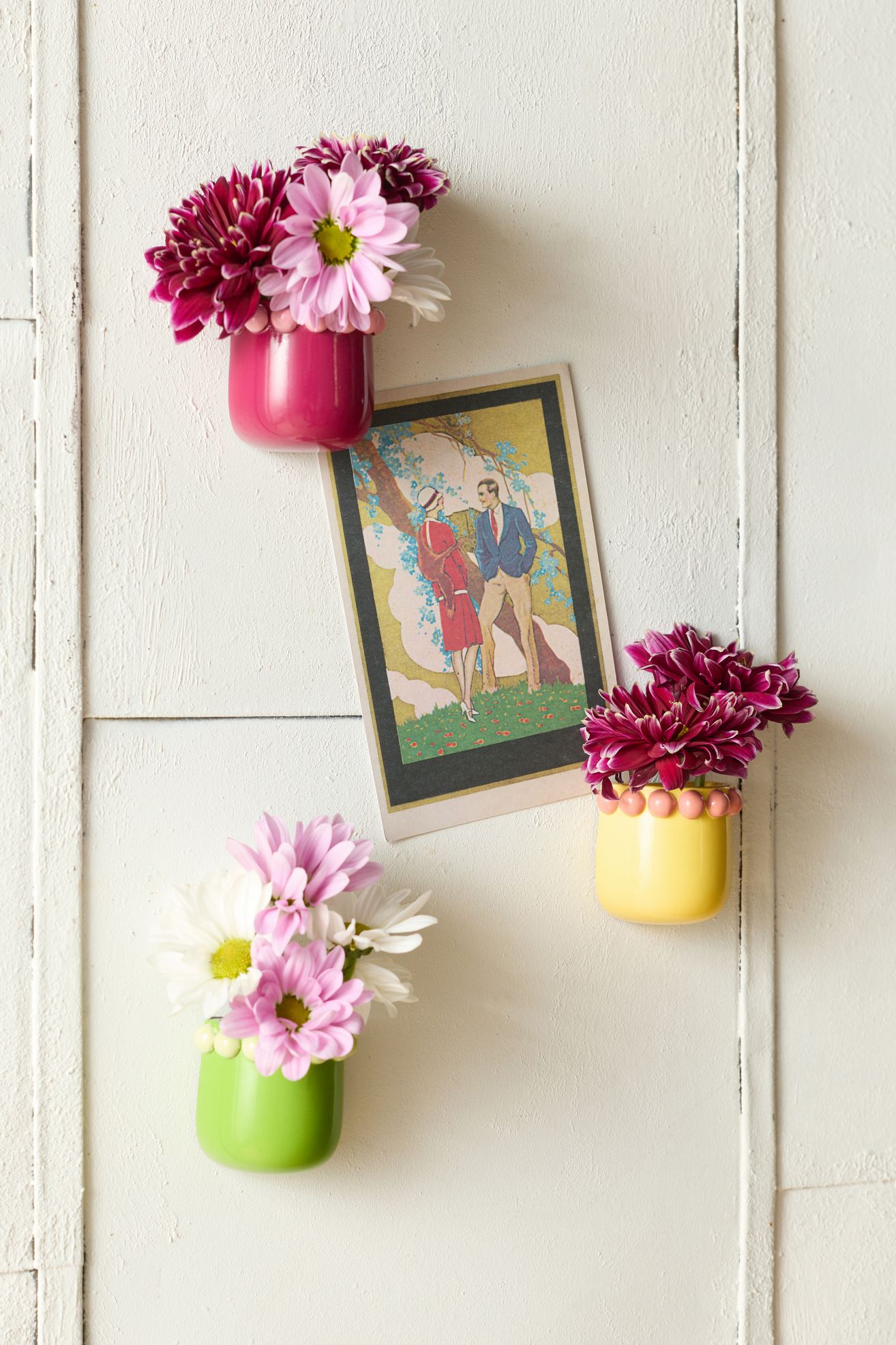 Bud Vase Fridge Magnet Set - Assorted, ONE SIZE