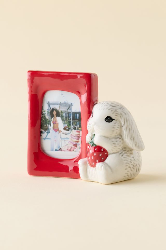 Strawberry Bunny INSTAX MINI Ceramic Picture Frame Vase #3