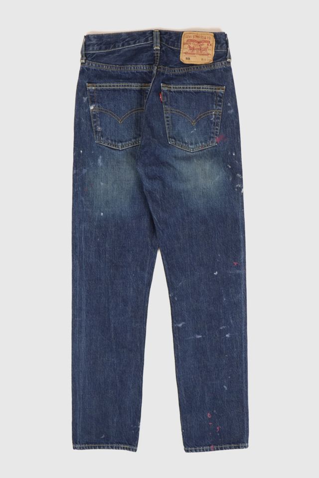 Vintage Levi’s® 501 Straight Fit Paint Splatter Jeans #1