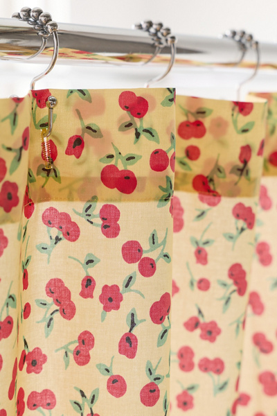 Cherry Land Patterned Shower Curtain