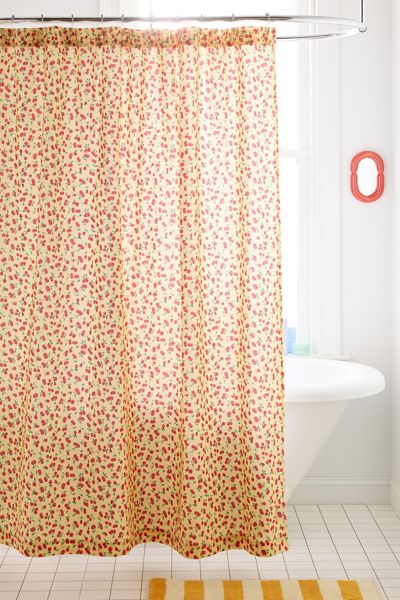 Rideau de douche à motif Cherry Land