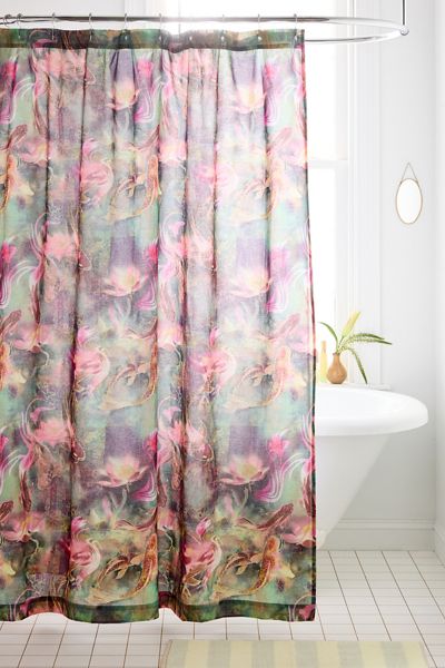 Koi Fish Patterned Shower Curtain