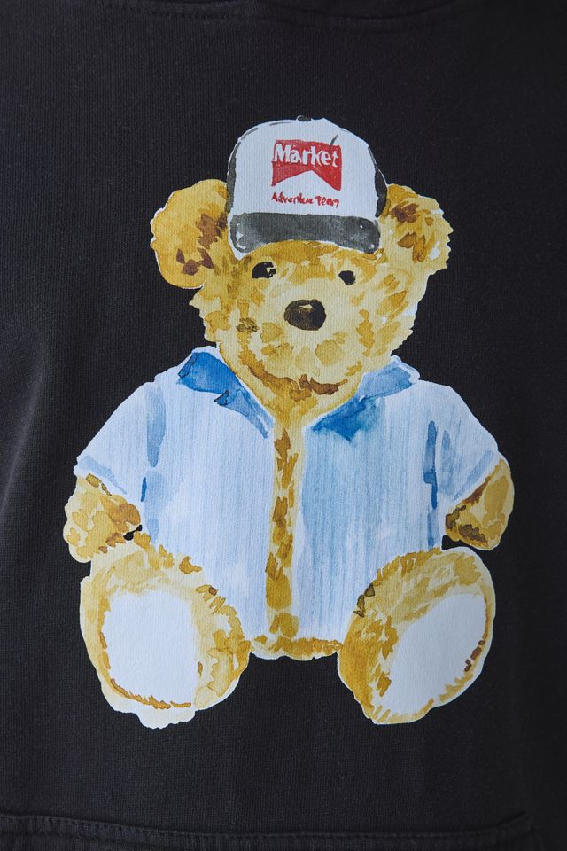 Market Studios Watercolor Teddy Graphic Hoodie Sweatshirt #3