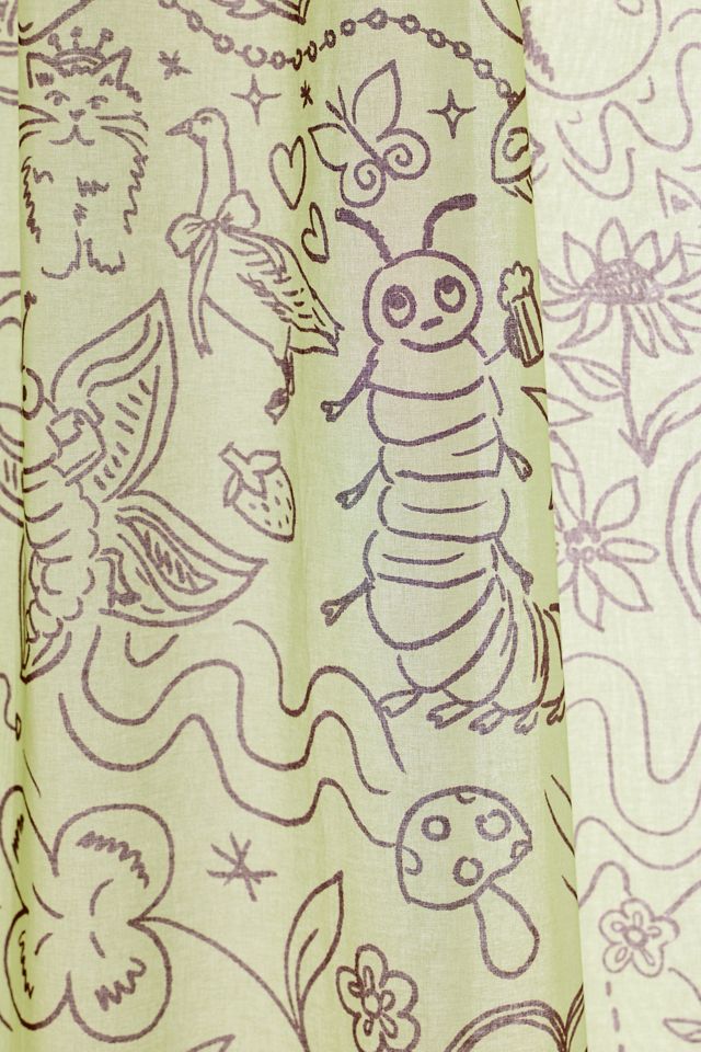 Rideau de douche à motif Doodle Bug #1