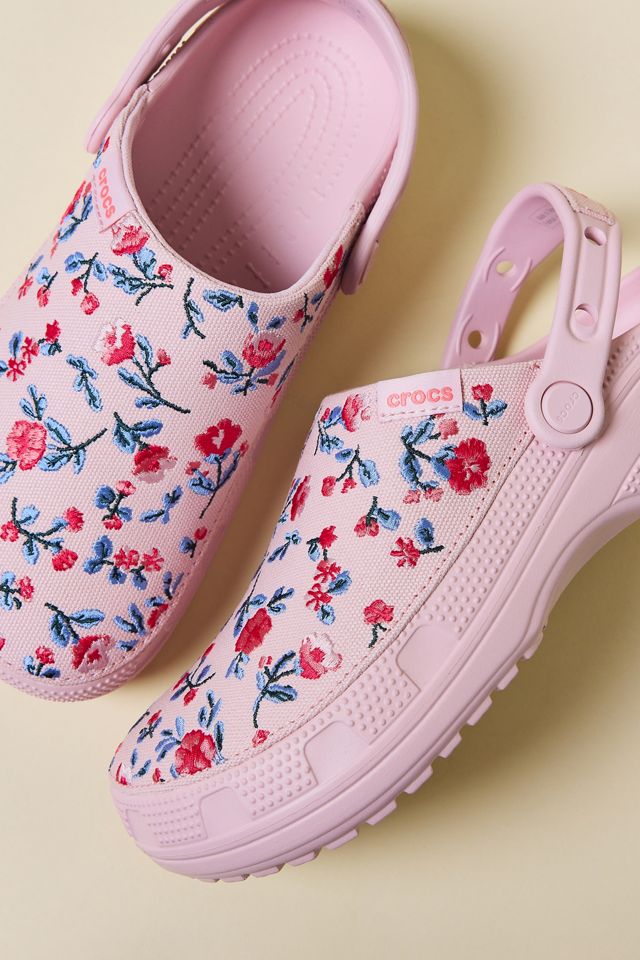 Crocs Classic Crafted Floral Clogs #4