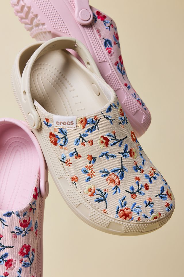 Crocs Classic Crafted Floral Clogs #5