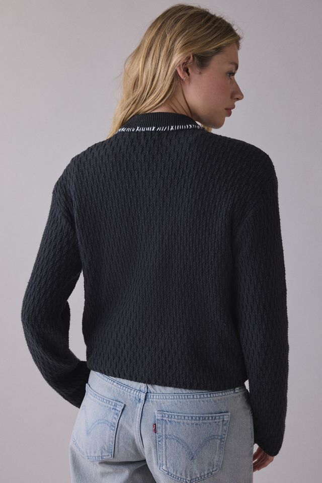 OBEY Amelie Polo Collar Button Down Sweater | Urban Outfitters