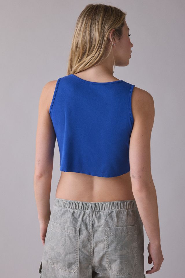 OBEY Old English Graphic Rib Cropped Tank Top #1